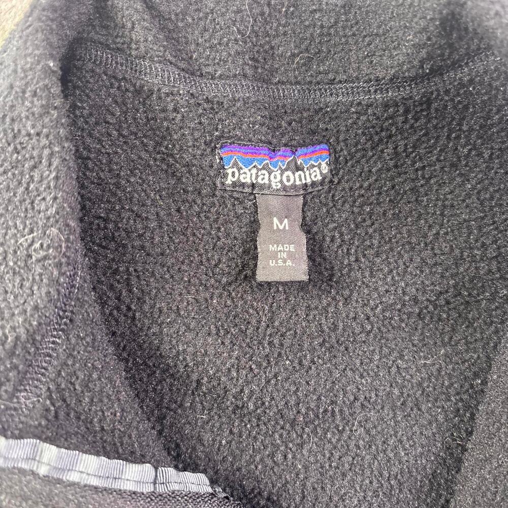 Vintage Patagonia Kids Synchilla Fleece Vest Made in USA Black Size Medium - Picture 4 of 7